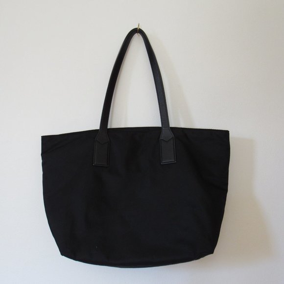Marc Jacobs Wingman Nylon Tote Bag Black 18x12 - Picture 3 of 7